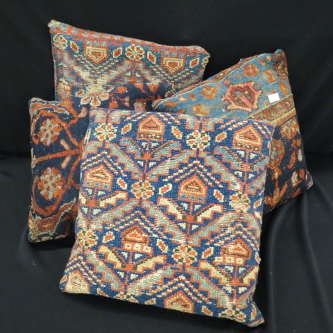 Appraisal: Persian Oriental Style Pillows hand made from vintage rugs to