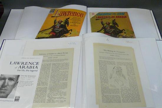 Appraisal: Ephemera Lawrence Mideast Approx Items including comic books news and