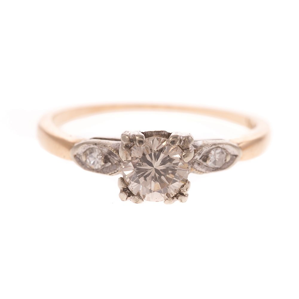 Appraisal: A Ladies Vintage Diamond Engagement Ring in K K white