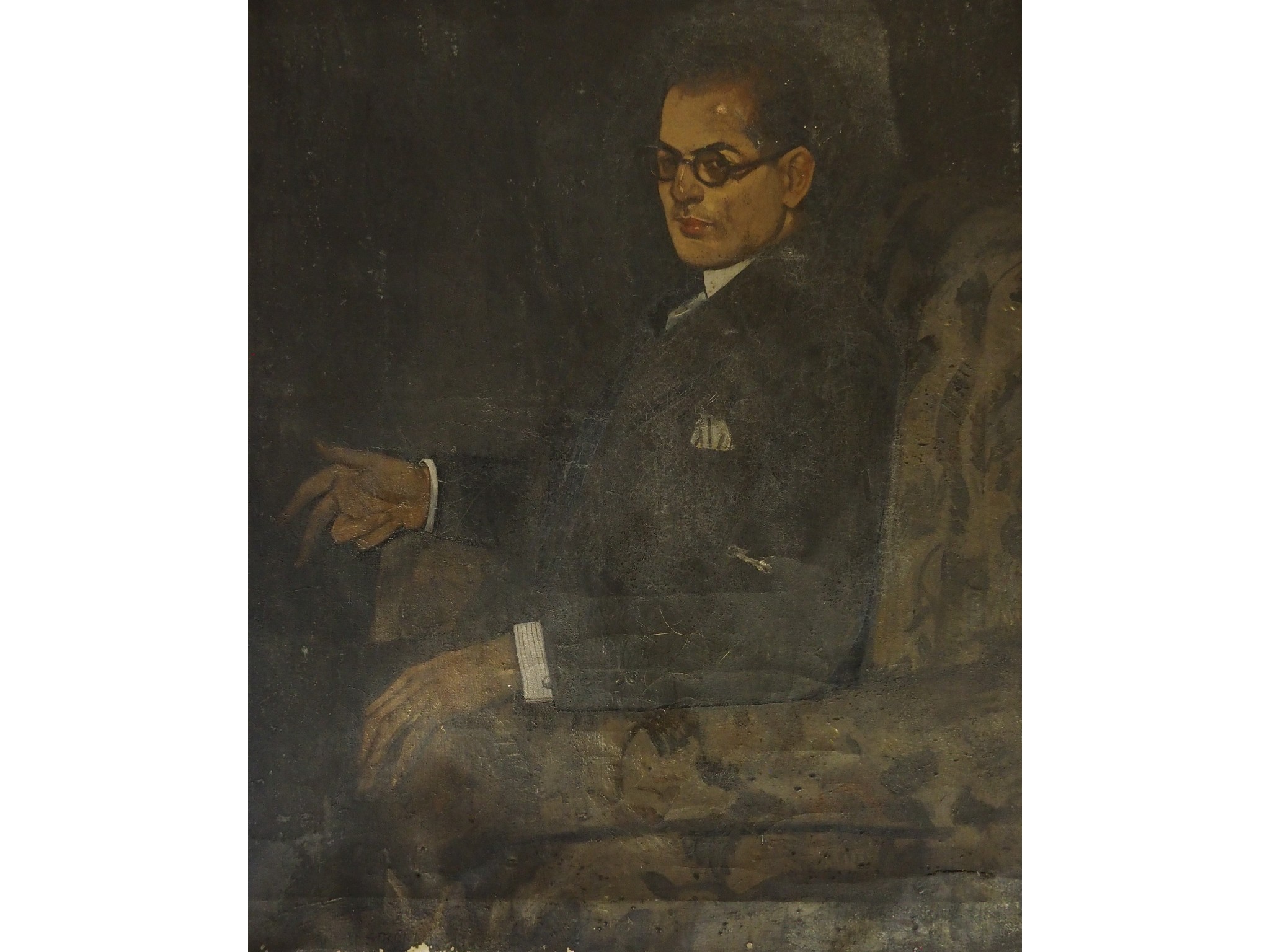 Appraisal: ANCELL STRONACH ARSA Scottish - PORTRAIT OF A MAN IN