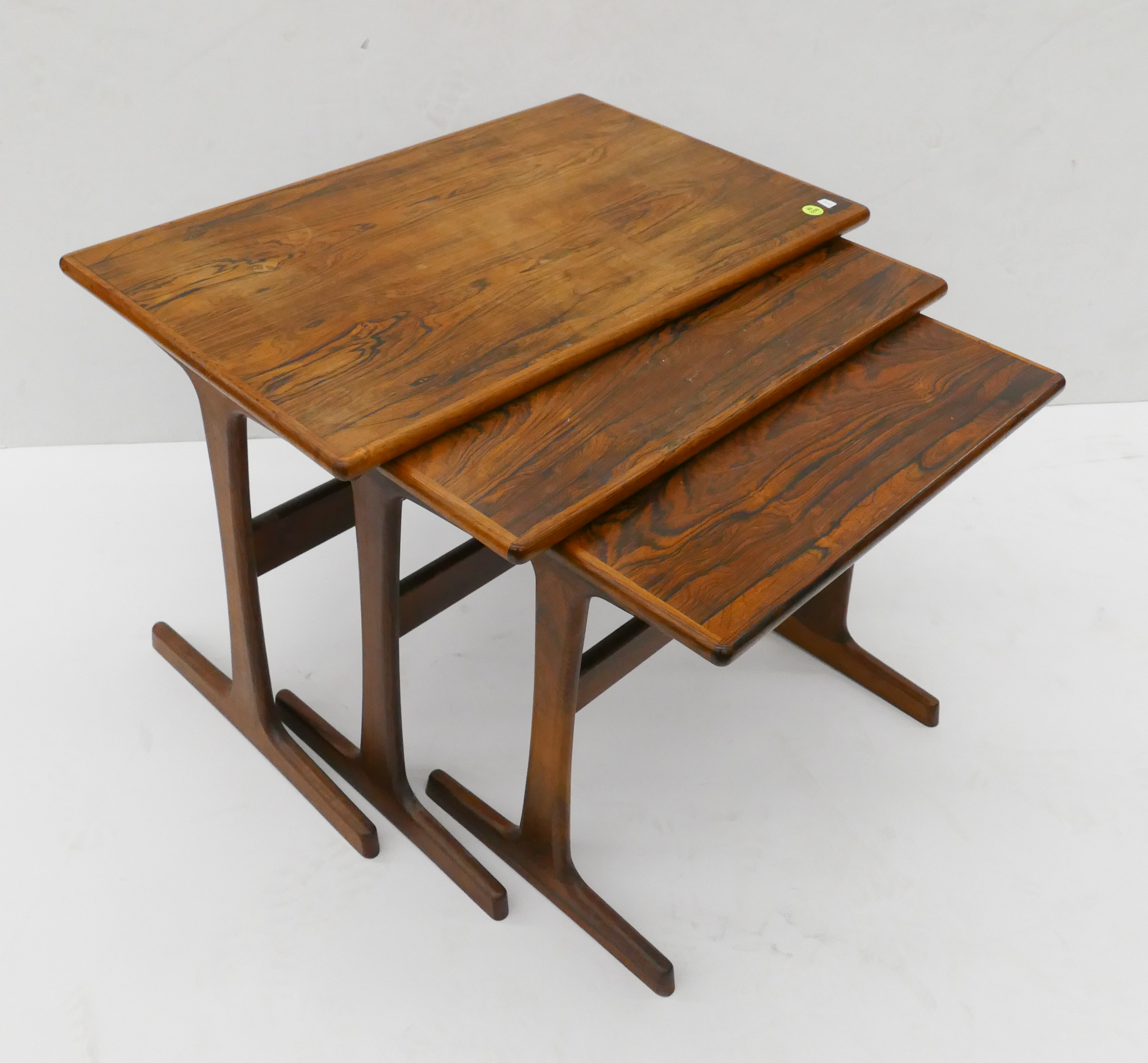 Appraisal: Set Kai Kristiansen for Vildbjerg Mobelfabrik Rosewood Nesting Tables- Largest