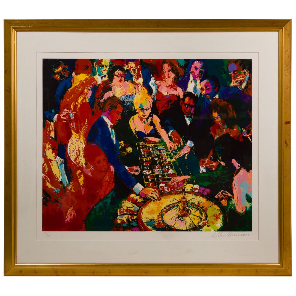 Appraisal: LEROY NEIMAN AMERICAN - ROULETTE II SERIGRAPHUndated pencil signed lower