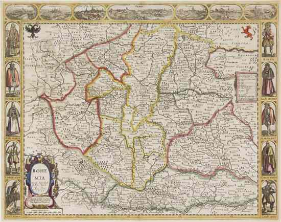 Appraisal: MAP SPEEDE JOHN Bohemia Newly Described London Thomas Bassett and