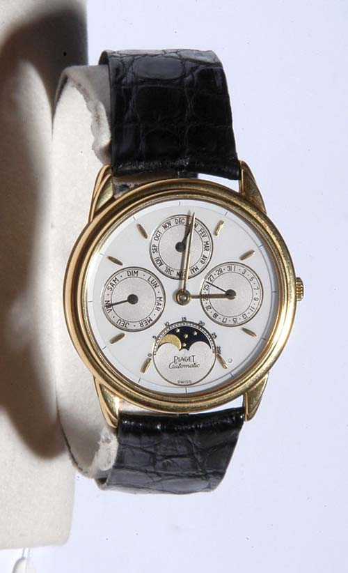 Appraisal: GENTLEMAN'S WRISTWATCH AUTOMATIC PERPETUAL CALENDAR WITH MOON PHASE from the