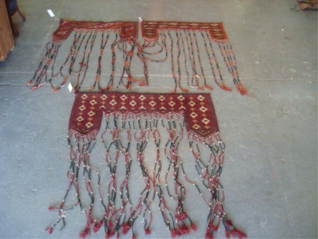 Appraisal: Lot of handmade Bokhara style doorframe hangings