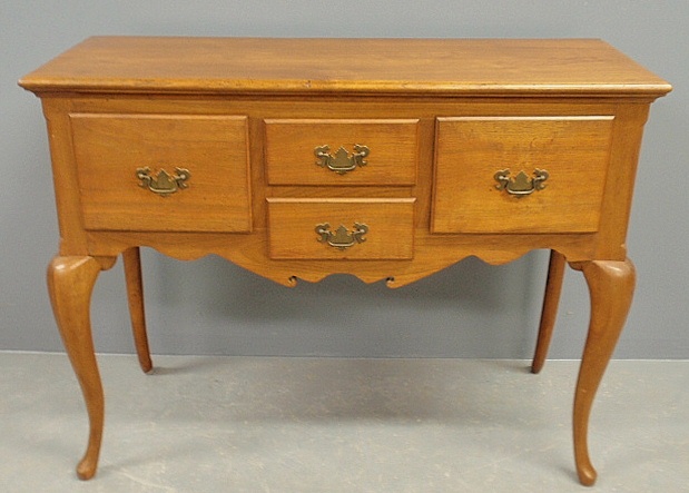 Appraisal: - Virginia style Queen Anne walnut huntboard with four drawers