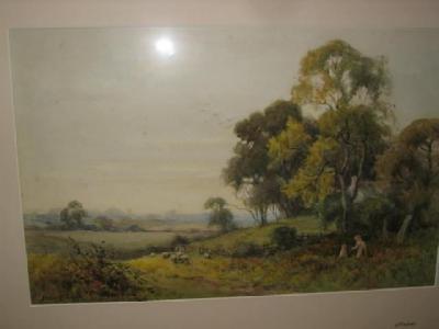 Appraisal: JOSHUA FISHER B The Meadows Punton signed watercolour inscribed verso