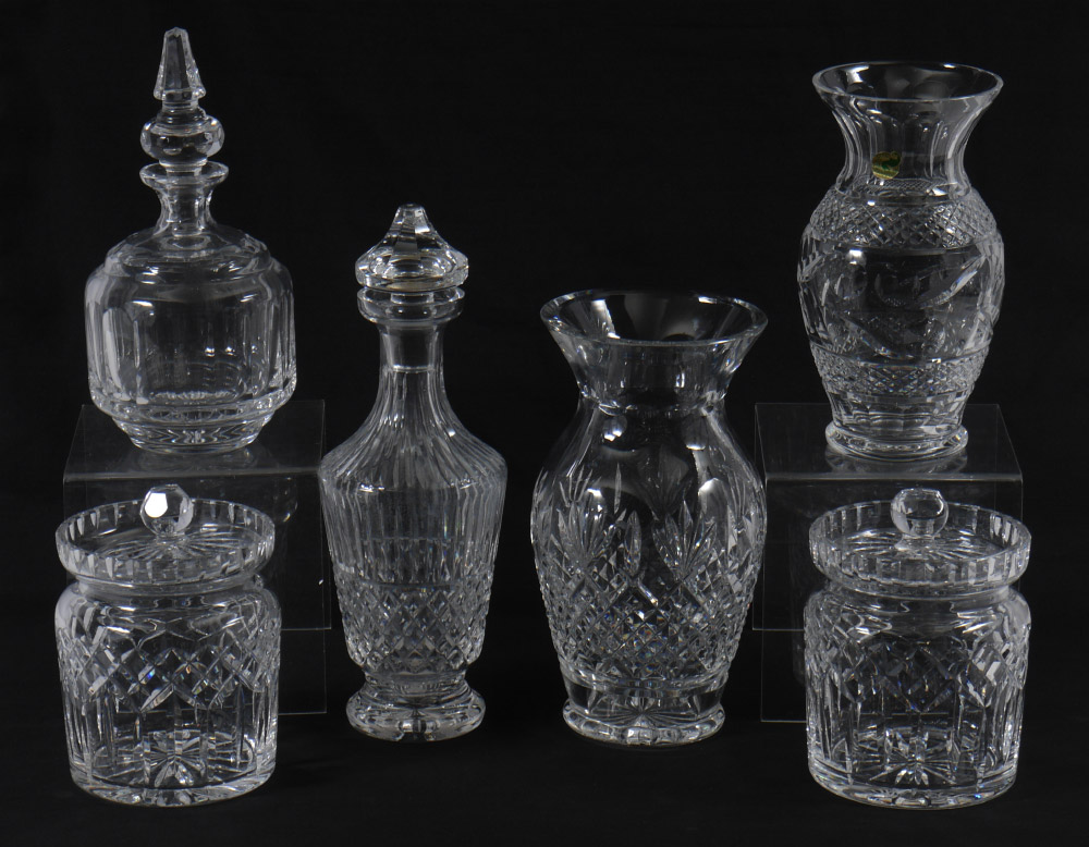 Appraisal: WATERFORD CRYSTAL PIECE GROUP To include '' Killarney Vase in