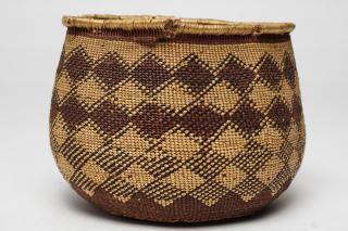 Appraisal: Antique Native American Hupa Yurok Basket Antique American Indian basketry