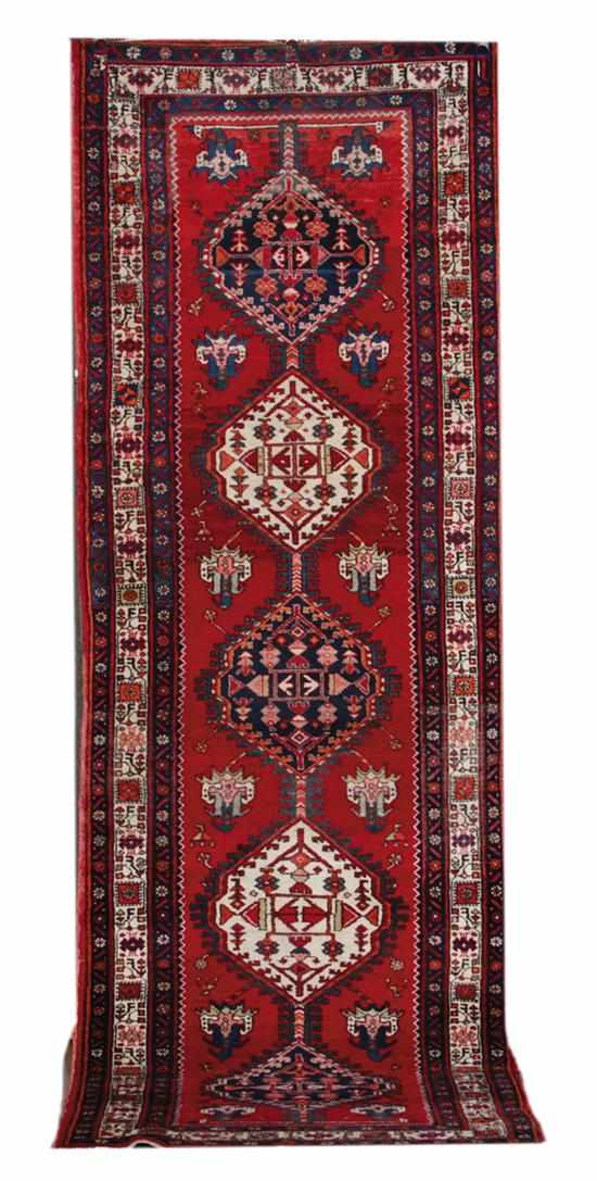 Appraisal: Persian Serab runner ' '' x ' '' Provenance Charleston