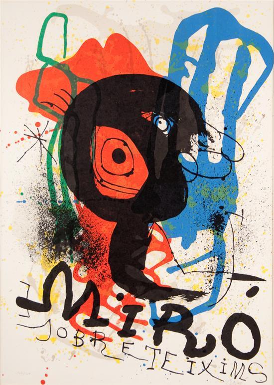 Appraisal: Joan Miro Spanish - Sobre Teixims color lithograph ed signed