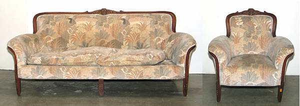 Appraisal: Property of various owners th century height of sofa in