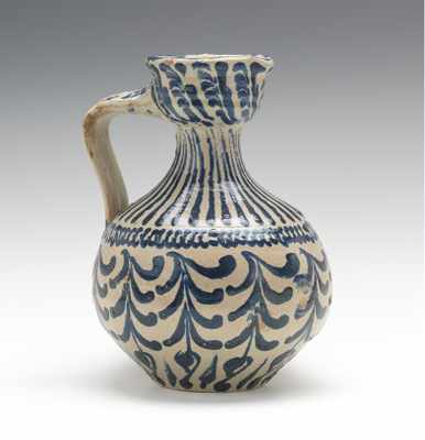 Appraisal: A Spanish Faience Jug with Handle Ceramic jug with handle