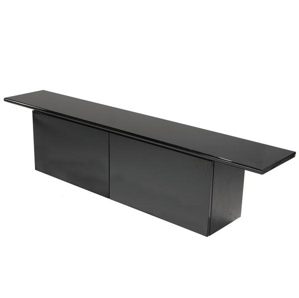 Appraisal: LODOVICO ACERBIS GIOTTO STOPPINO Sheraton black laminate sideboard with lacquered