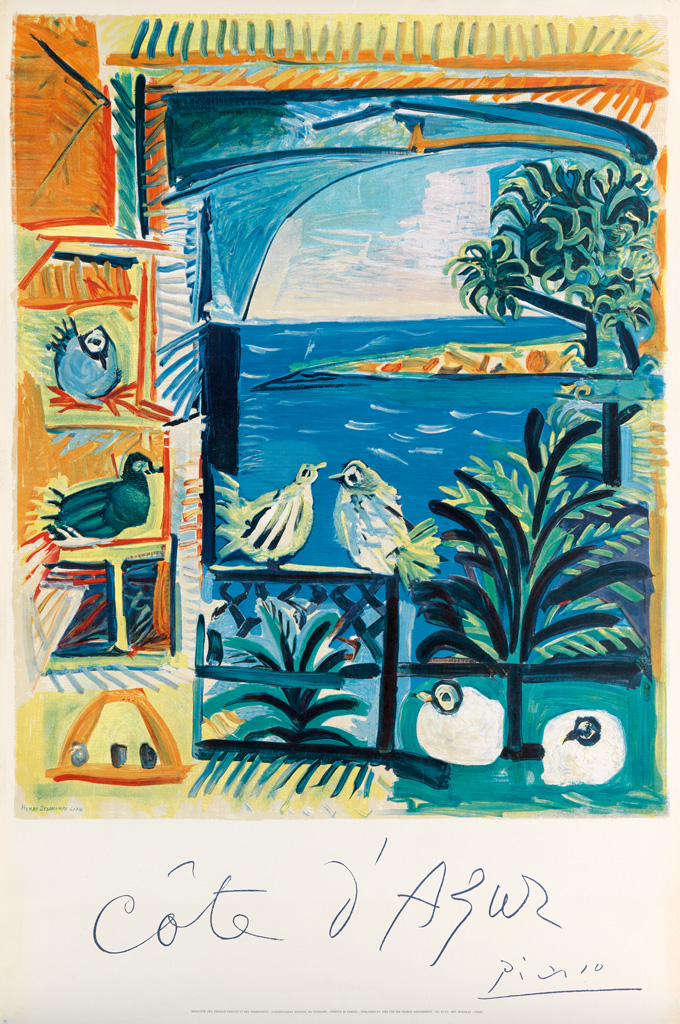 Appraisal: PABLO PICASSO - C TE D'AZUR x inches x cm