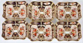 Appraisal: ROYAL CROWN DERBY NUT DISHES ROYAL CROWN DERBY NUT DISHES