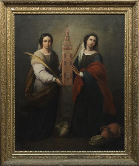 Appraisal: After Bartolome Esteban Murillo Spanish - Saints Justa and Rufina