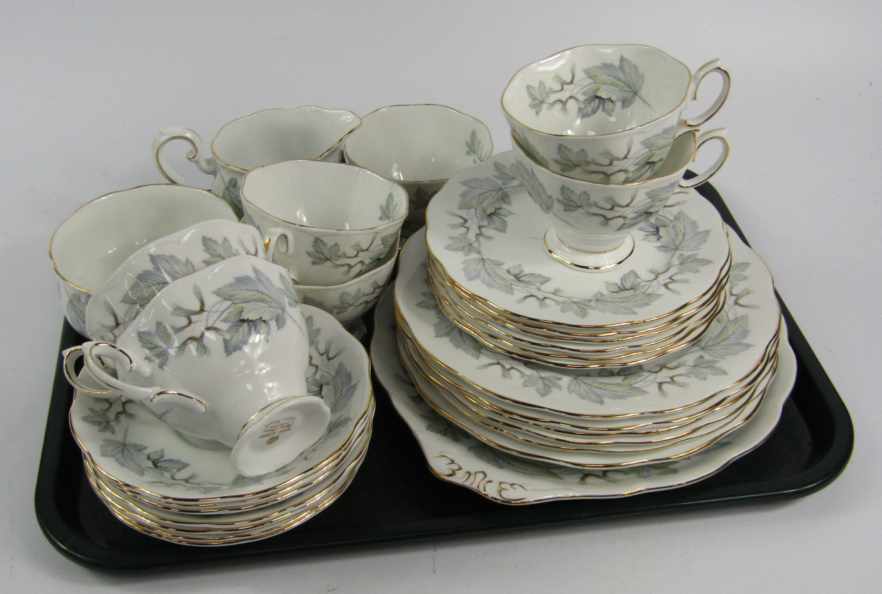 Appraisal: A Royal Albert porcelain part tea service decorated in the