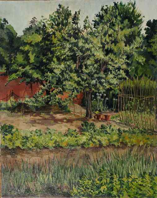 Appraisal: Pamela M Spencer British - The allotment signed oils on