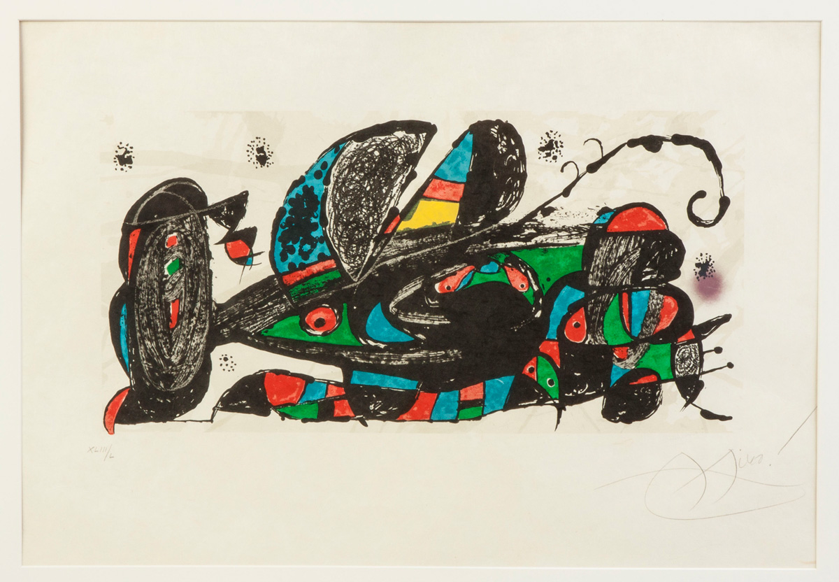 Appraisal: Joan Miro Spanish - Sgn Lower in pencil Miro Numbered