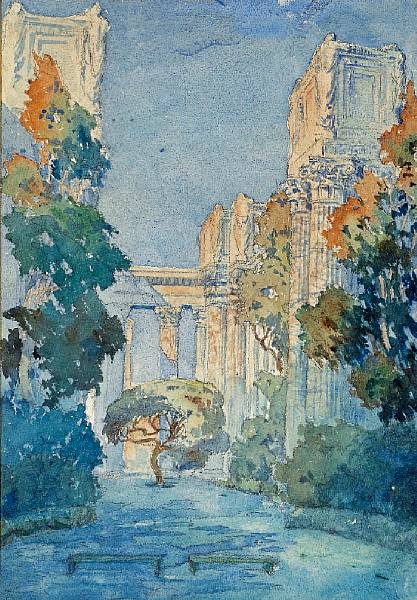 Appraisal: Percy Gray - Palace of Fine Arts San Francisco signed