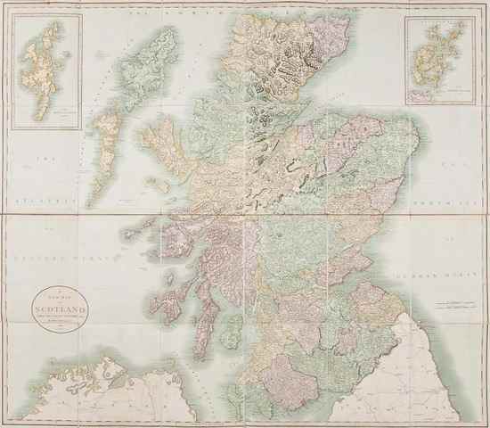 Appraisal: Cary John A New Map of Scotland with inset maps