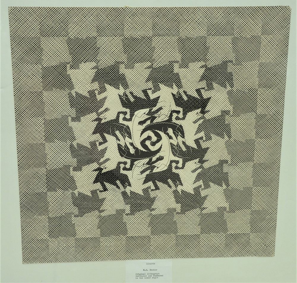 Appraisal: After M C Escher Dutch - Lizards lithograph on paper