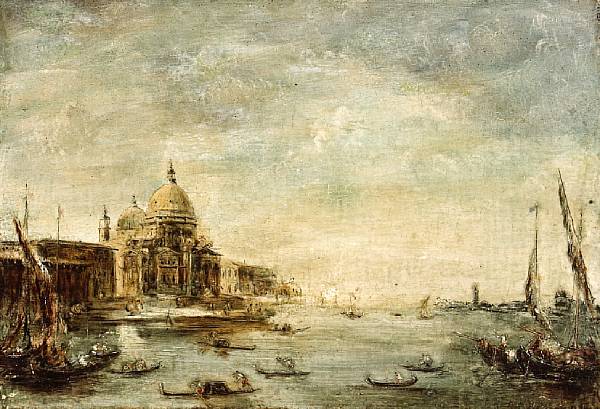 Appraisal: Italian School th Century A view of Santa Maria della