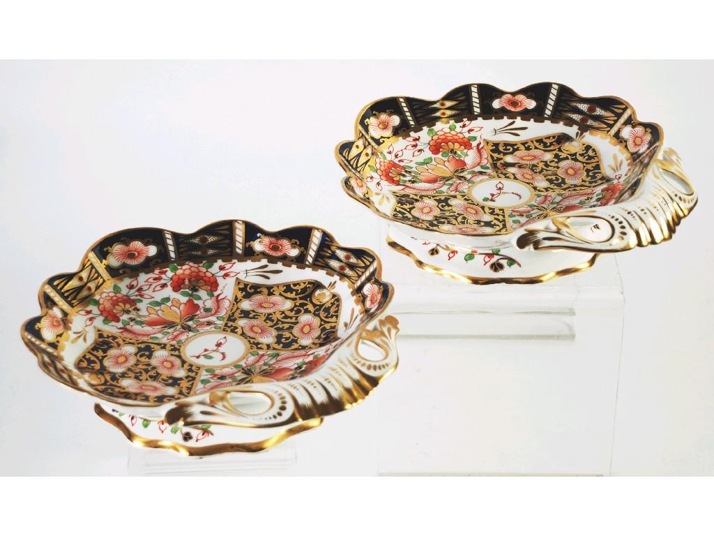 Appraisal: PAIR OF STEPHENSON AND HANCOCK NINETEENTH CENTURY DERBY PORCELAIN LARGE