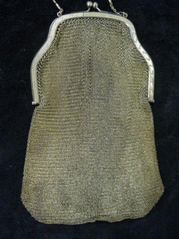 Appraisal: Vintage Mesh Evening Bag gold finish long