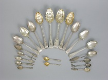 Appraisal: Collection of Sterling Silver Spoons This lot includes eleven collectible