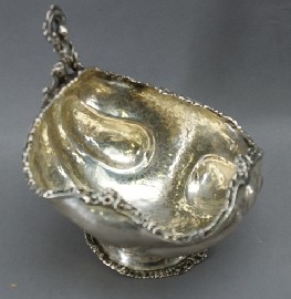 Appraisal: An unusual sterling silver sugar bowl by George Jackson and