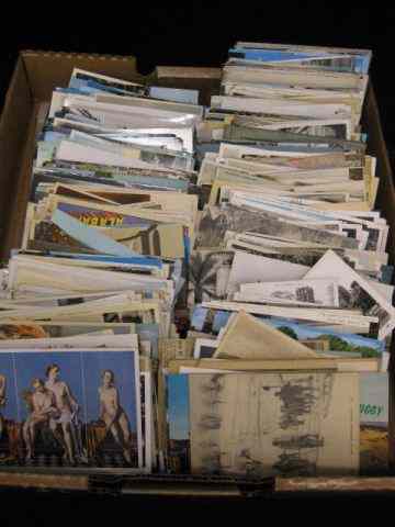 Appraisal: Box of Postcards Worldwide Mixture hundreds from Estate of Jeane