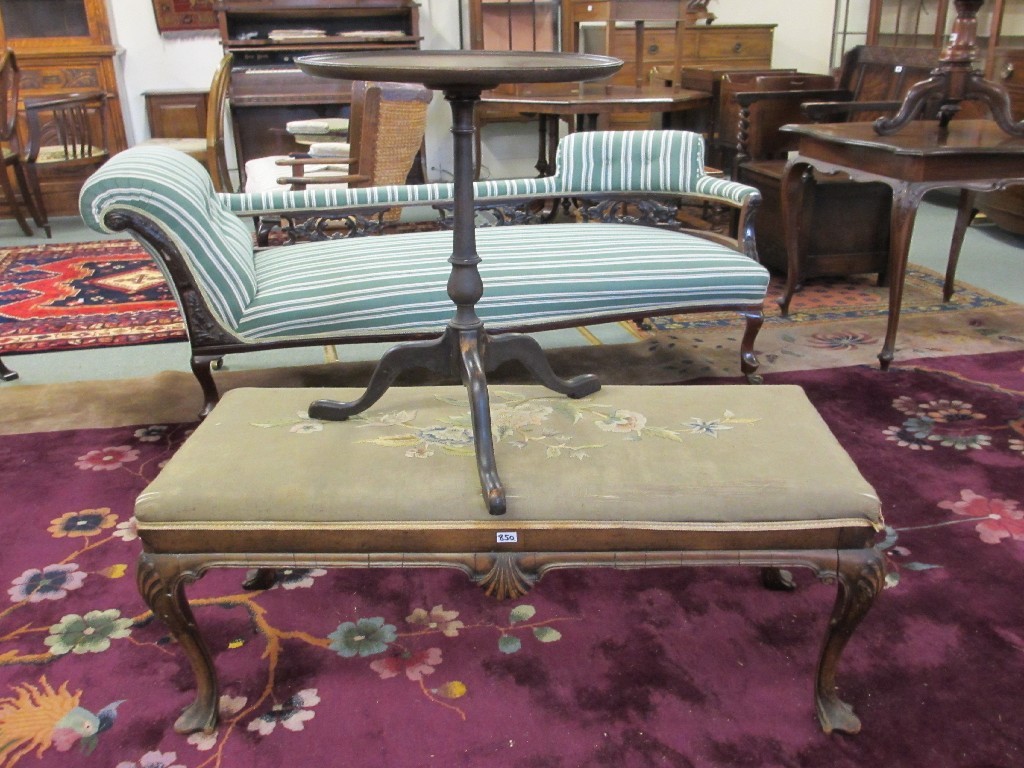 Appraisal: Georgian style mahogany dressing stool by Wylie Lochhead and a