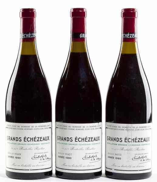 Appraisal: Grands-EchezeauxDomaine Romanee-Conti bottles - cm - cm lbsl ssos''Smooth and