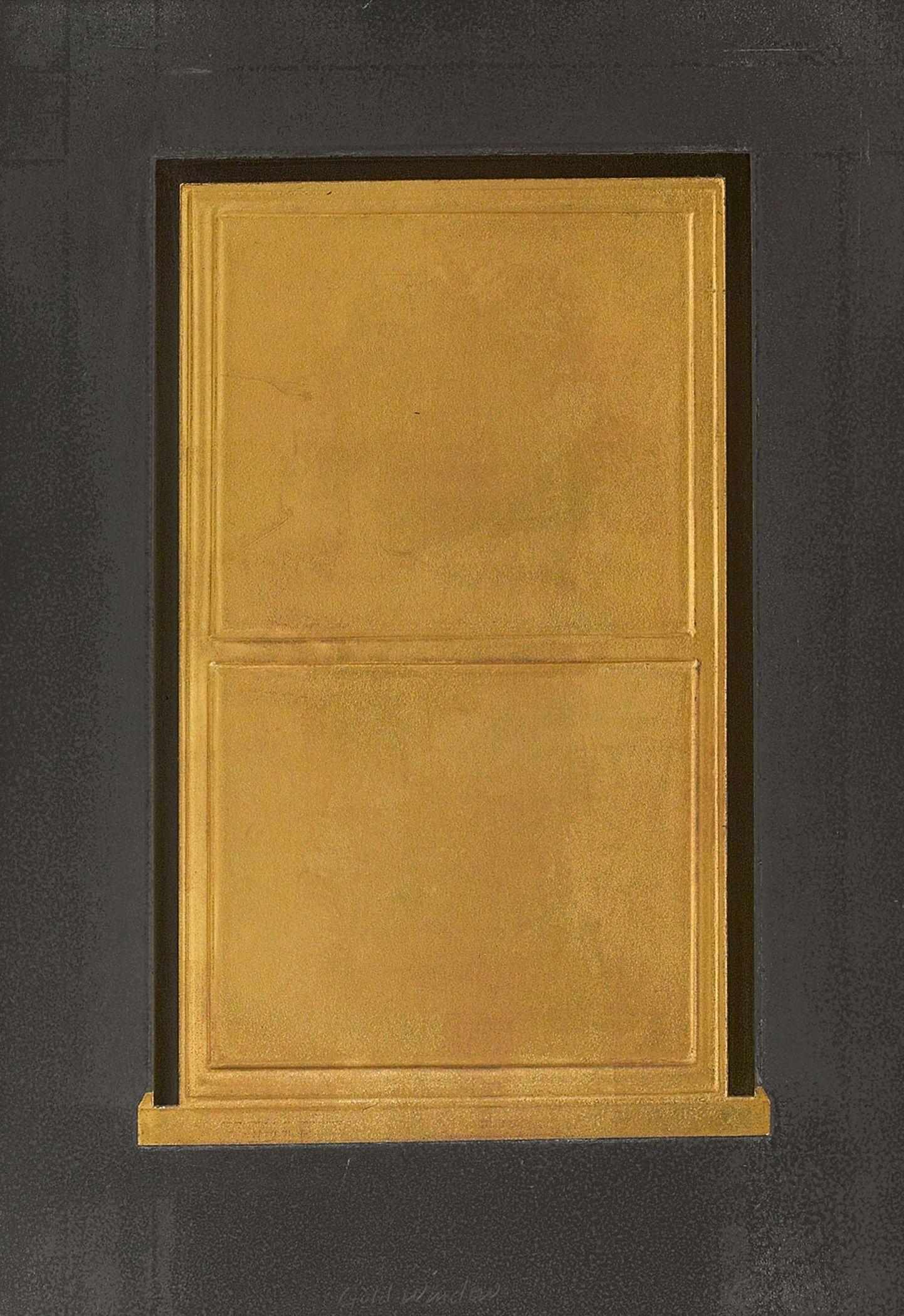 Appraisal: Eric Orr American - Gold Window signed and dated 'Orr