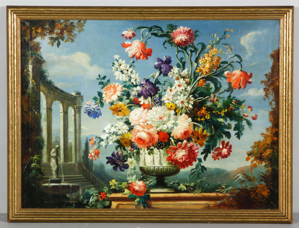 Appraisal: - th C Floral Still Life O C th century