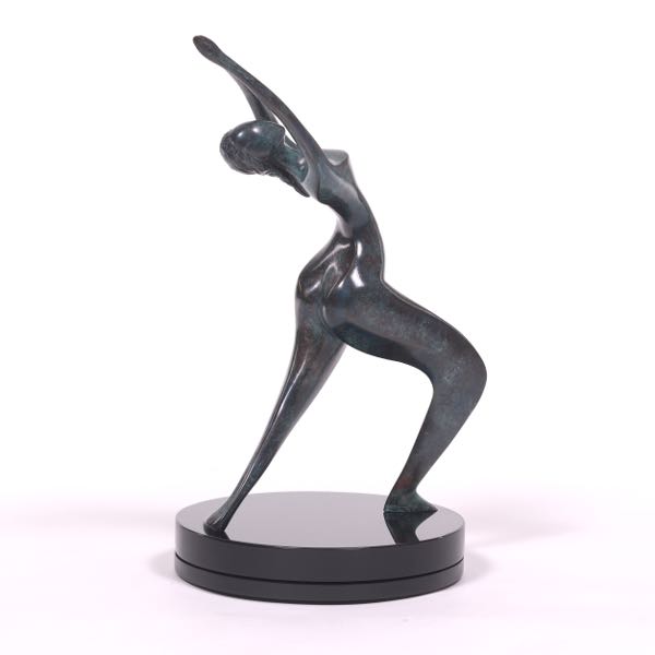 Appraisal: ROSALIE LEVI CANADIAN CONTEMPORARY x x Yoga Girl Bronze limited