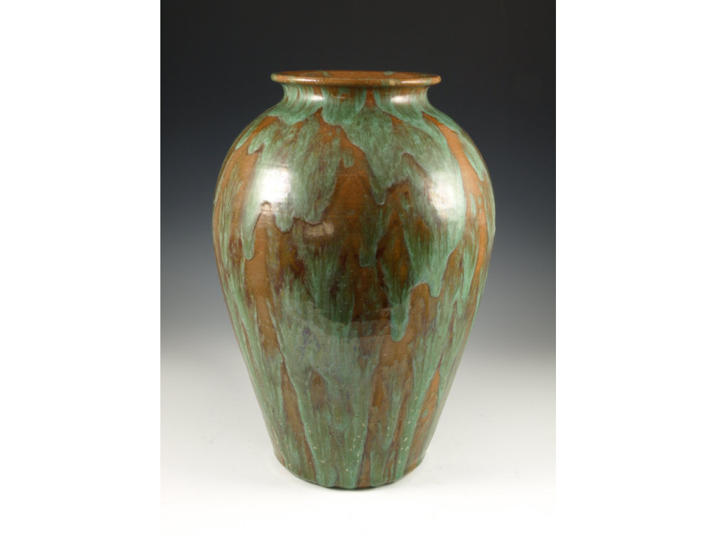 Appraisal: NC Pottery Floor Vase att Elvin Owen s lead glaze