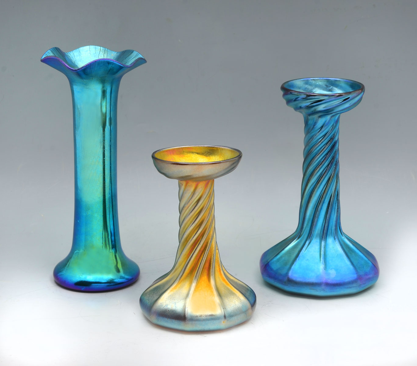 Appraisal: PC TIFFANY STEUBEN ART GLASS COLLECTION Comprising - Steuben blue