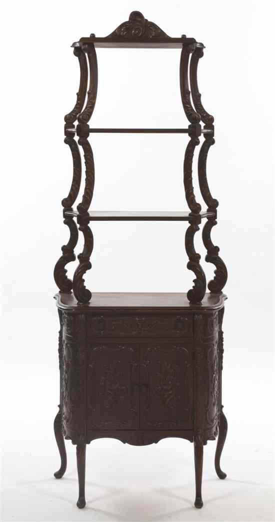 Appraisal: An American Victorian Style Etagere Robinson Furniture Co having four