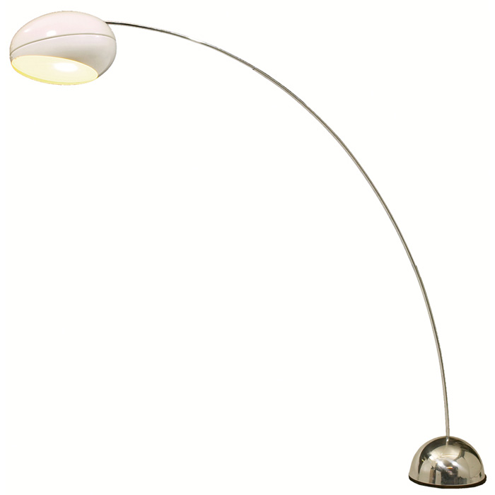 Appraisal: s floor lamp solid cast-iron base with removable polished aluminum