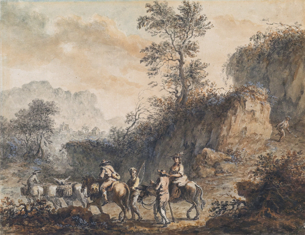 Appraisal: JAN BOTH follower of Landscape with a Traveling Party on