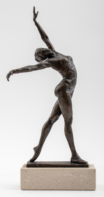 Appraisal: SIEGFRIED RUDOLPH PUCHTA DANCER BRONZE SCULPTURE Siegfried Rudolph Puchta German