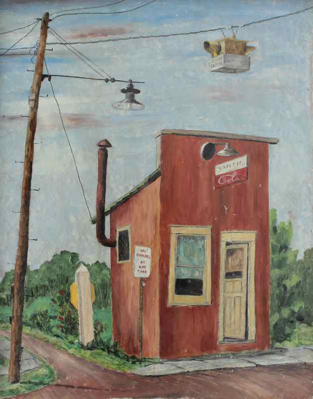 Appraisal: BOTTORF Edna American - ''Smith Cola'' depicts a Country Town