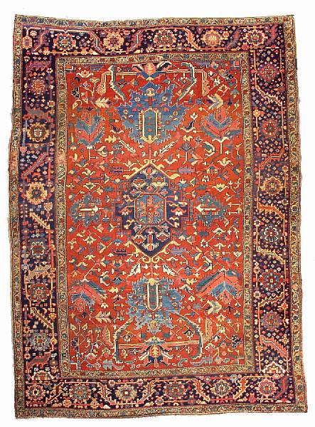 Appraisal: A Heriz carpet Northwest Persia late th century size approximately