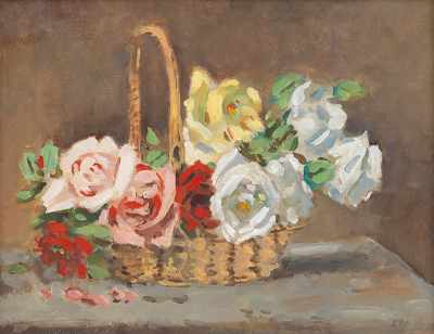 Appraisal: Frederick Hale McDuff American - Basket of Roses Oil on