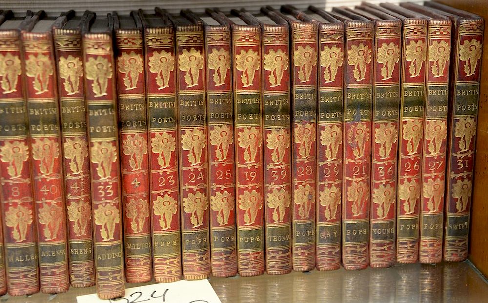 Appraisal: Set of forty-four volumes The British Poets Edinburgh Creech Balfour