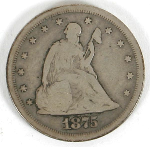 Appraisal: -S Seated Liberty Twenty Cent Piece G-VG