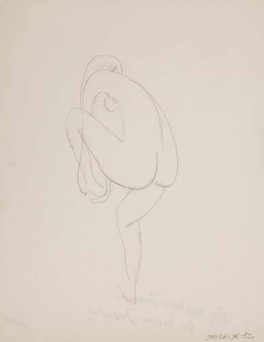 Appraisal: WILLIAM ZORACH Three drawings Portrait of a Man pencil on